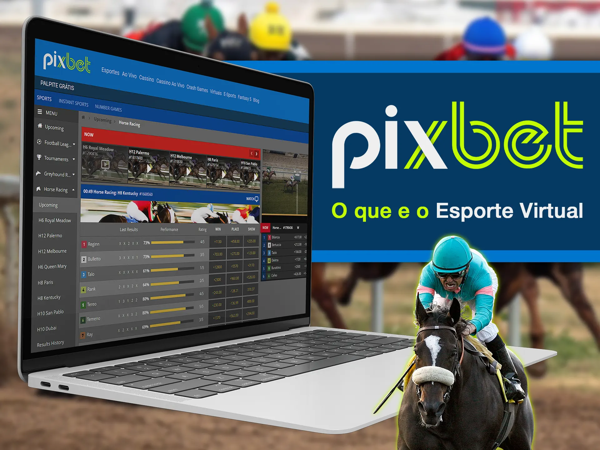 Saiba mais sobre as apostas esportivas virtuais da Pixbet na página de esportes virtuais.